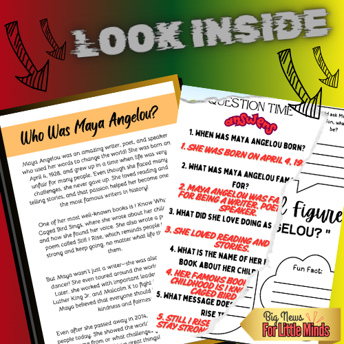 Who Was Maya Angelou? Black History Month Lesson for Kids