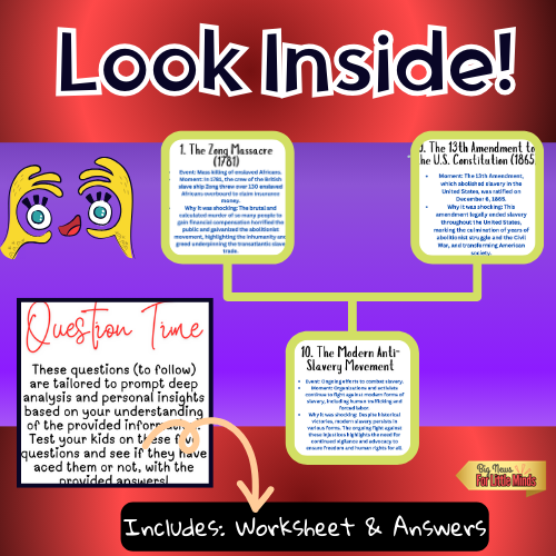 Abolition of Slavery: Text, Questions & Answers for Black History Month (Reading Pack)!