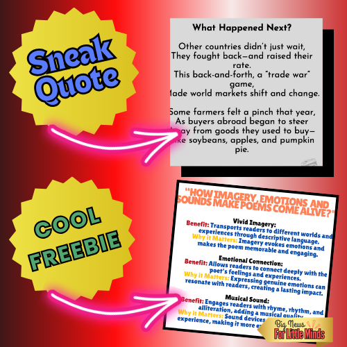 Trump’s Tariffs: Trade Wars & Tough Talks – Current Events Poem for Kids with Freebies!