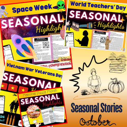 October Seasonal Stories: Explore Autumn Wonders, Big Ideas & Silly Seasonal Fun!