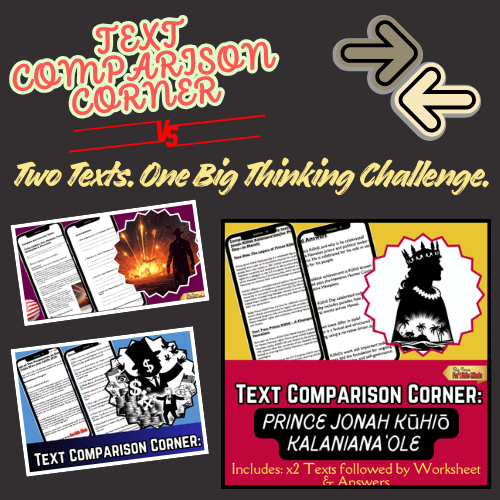 ⇄ Text Comparison Corner: 2 Passages. 1 Smart Comparison Pack