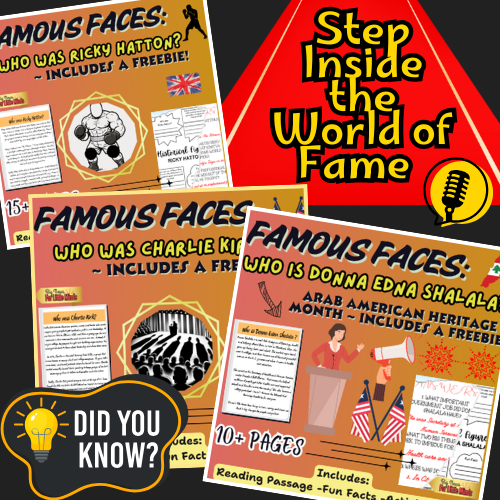✨🎬Famous Faces: Nonfiction Stories from History & Today