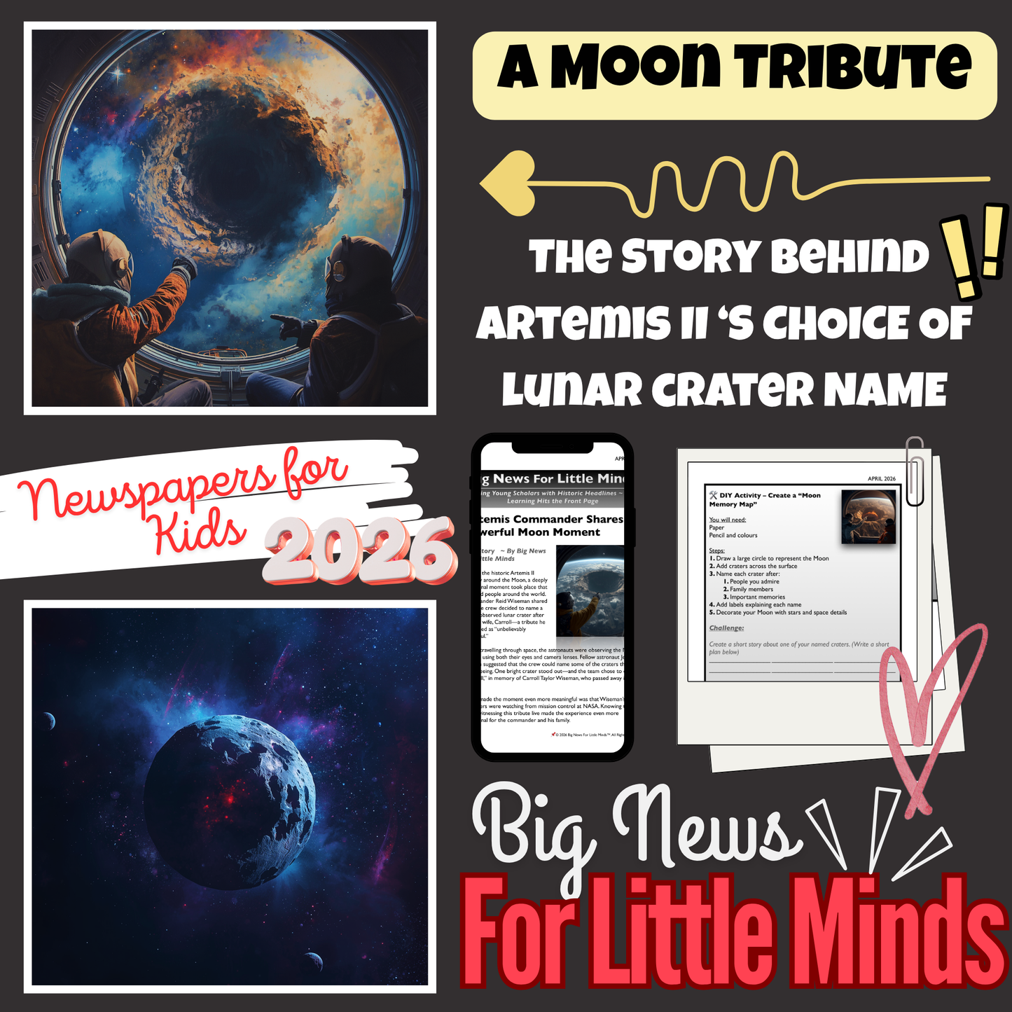 Artemis II: How Lunar Crater Tribute shows the Human Side of Space Travel! Article Pack