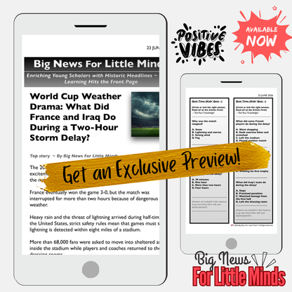 France vs Iraq: Match That Stopped for a Storm: World Cup 2026 Lesson Pack & Fun!