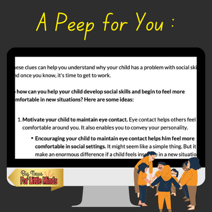 Helping Children Build Social Skills: 7 Practical Tips for Parents | Mini E-book Text