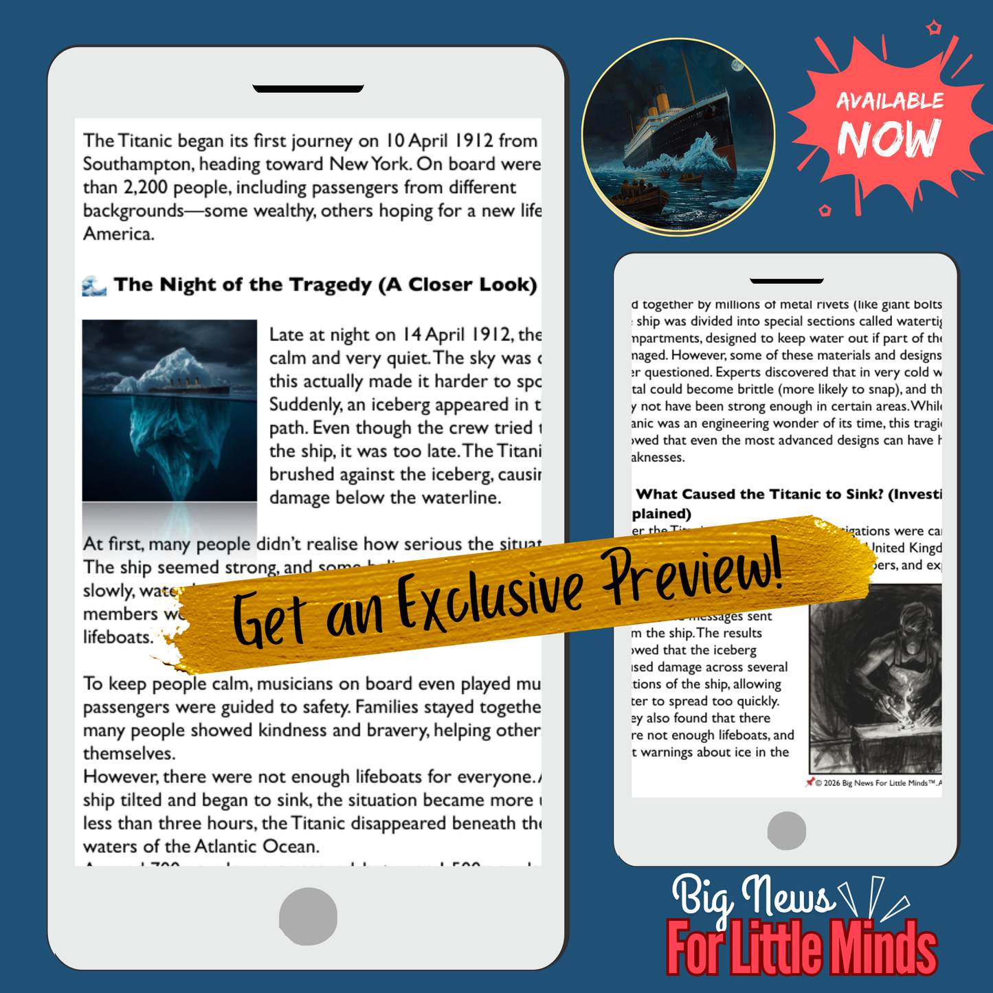The Night Titanic Sank (Disaster) Complete Titanic Remembrance Day Lesson Package!