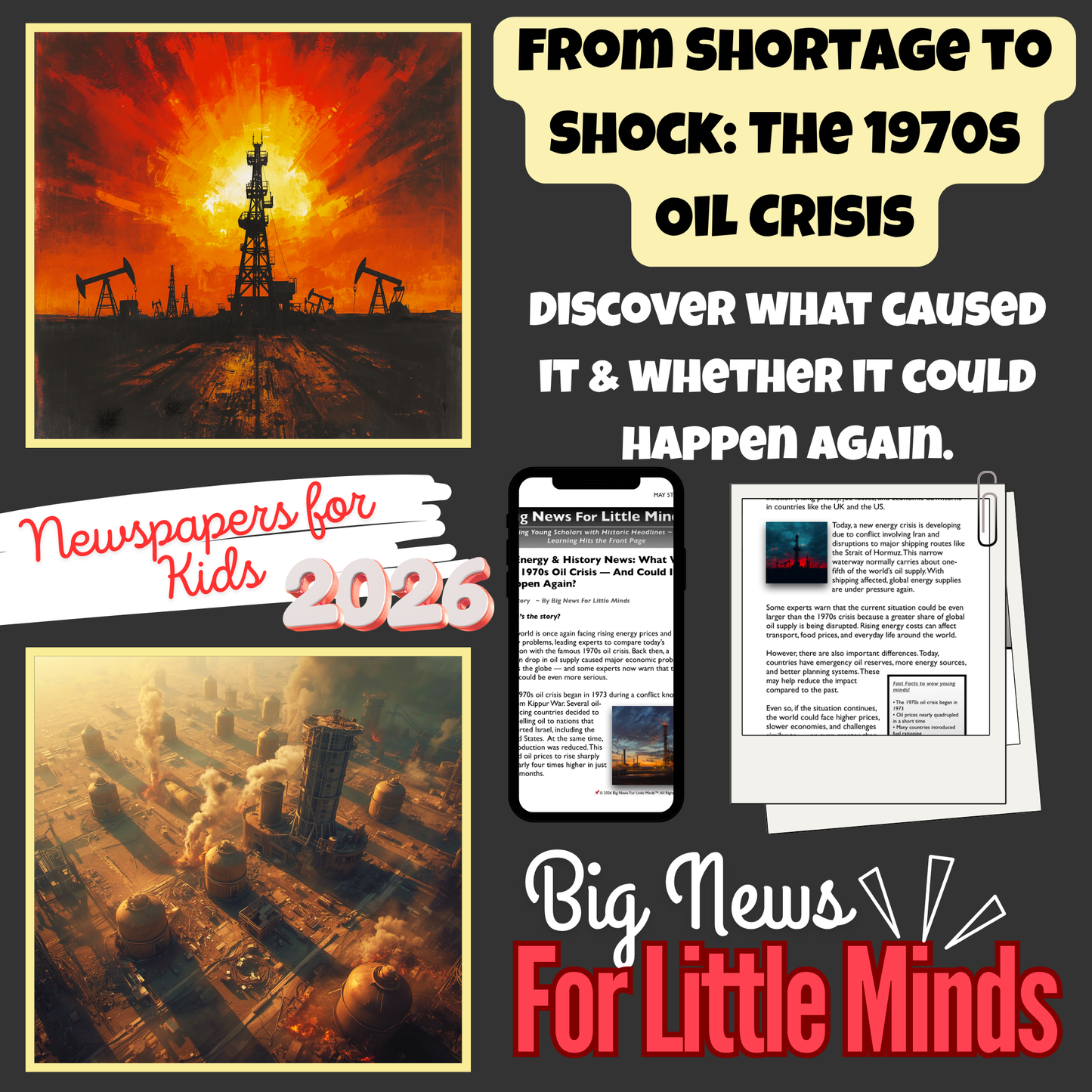 Energy Shock: What Was 1970s Oil Crisis & Could It Happen Again? Article & Activities!