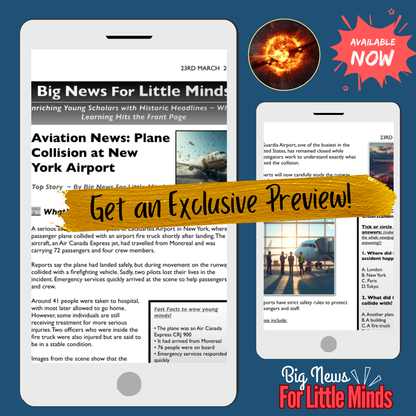 Plane Collision at New York Airport: What Happened, March 2026! Kids News Pack!