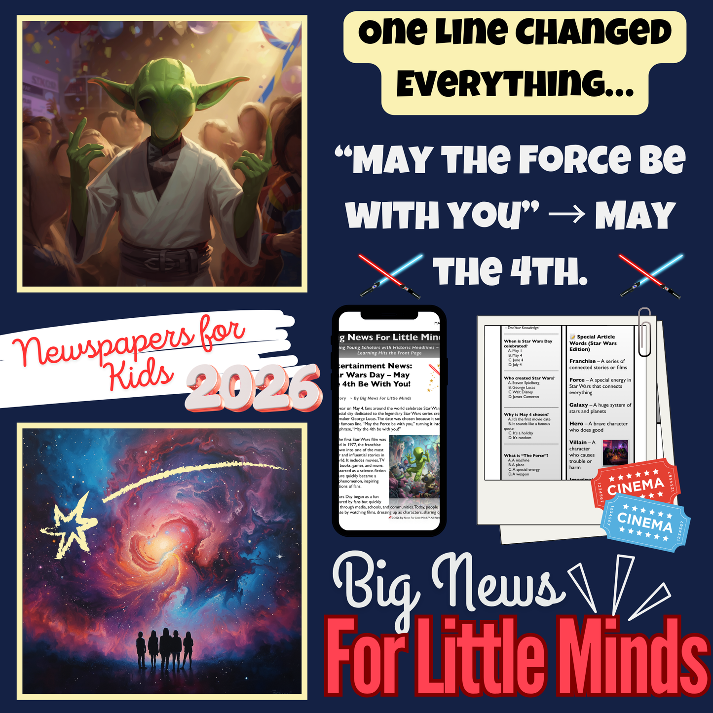 From 1977 to now: Star Wars Takes Over World Every May 4th...Why? Kids Article Pack!