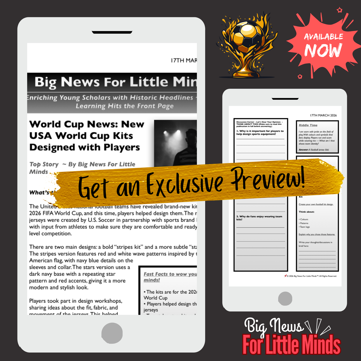 How Players Helped Design USA World Cup Kits: World Cup 2026 Article Pack for Kids