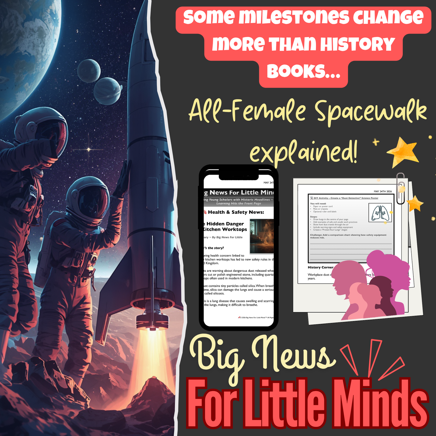Women’s History Month: First All-Female Spacewalk: Article, Activities & Critical Thinking