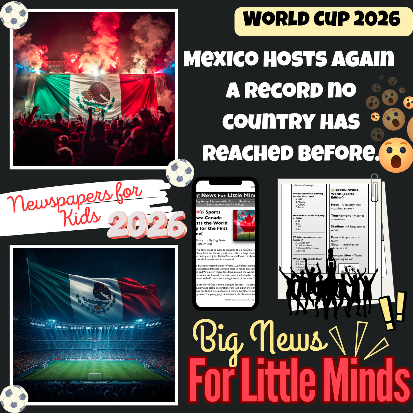 1 Nation. 3 World Cups. 1 Legacy. Hosts Mexico makes History (Summer 2026) Article