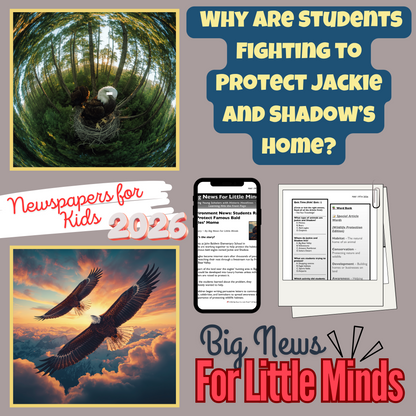 Jackie & Shadow Inspire Young Conservationists: Bald Eagle Habitat Story & Activities!
