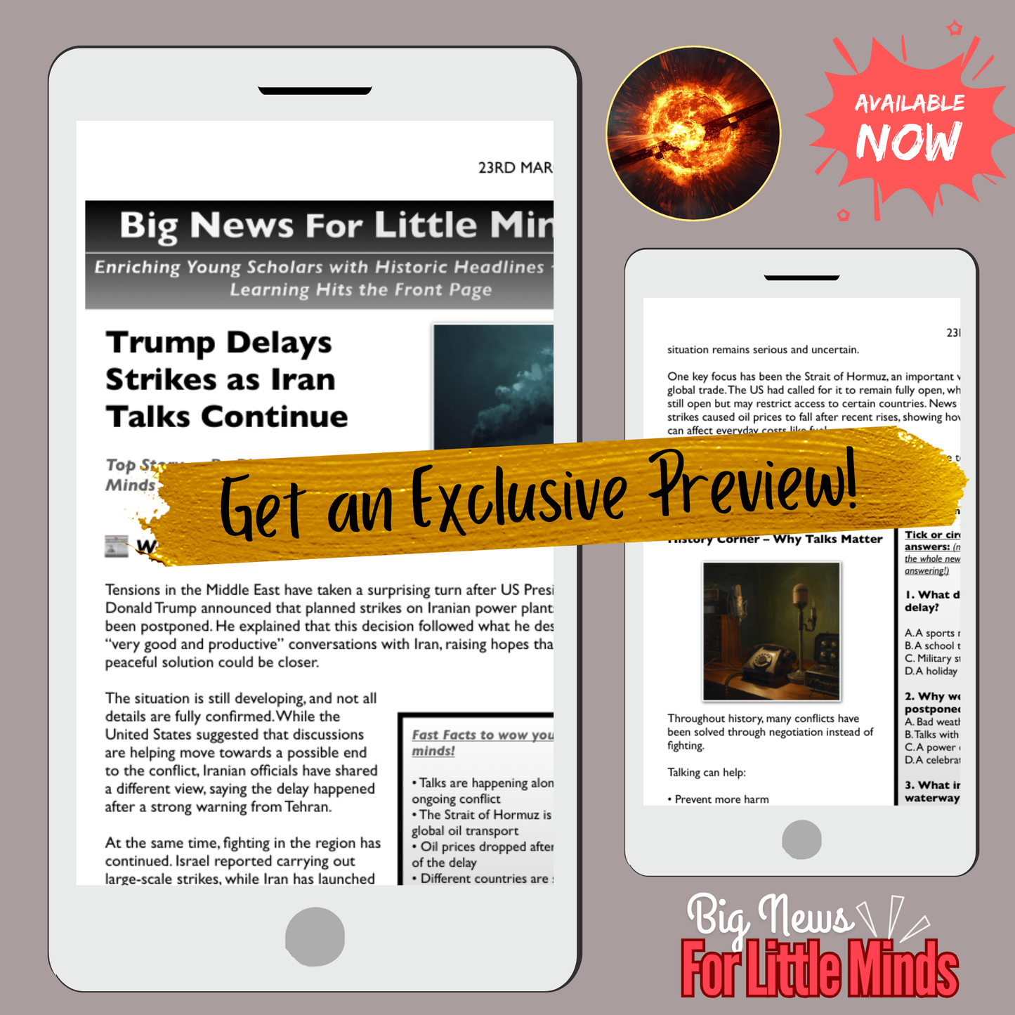 Trump Delays Strikes on Power Plants — Is a Deal Possible? Iran War 2026 Article Pack!