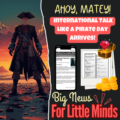 International Talk Like a Pirate Day: Treasure May & Adventure Activities: Lesson Plan!A