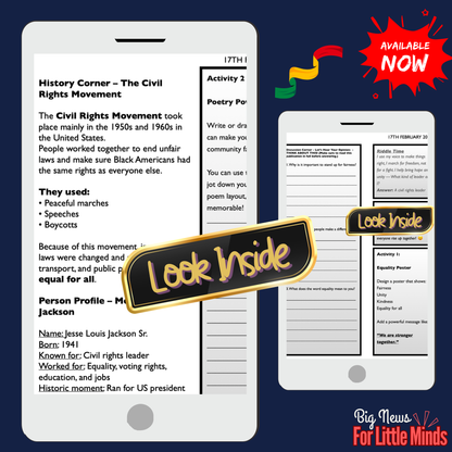 Jesse Jackson, US civil rights leader, Dies aged 84: Kids News Pack & Freebies to Complete!