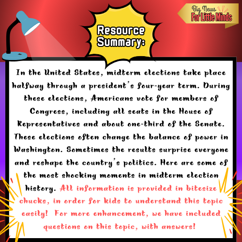 Midterm Elections: Shocking Moments from U.S. Political History: Facts + Q& A for Kids!