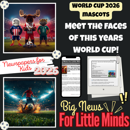 World Cup 2026: Get to Know 3 MASCOTS in 1 Soccer Tournament: Article & Activities!