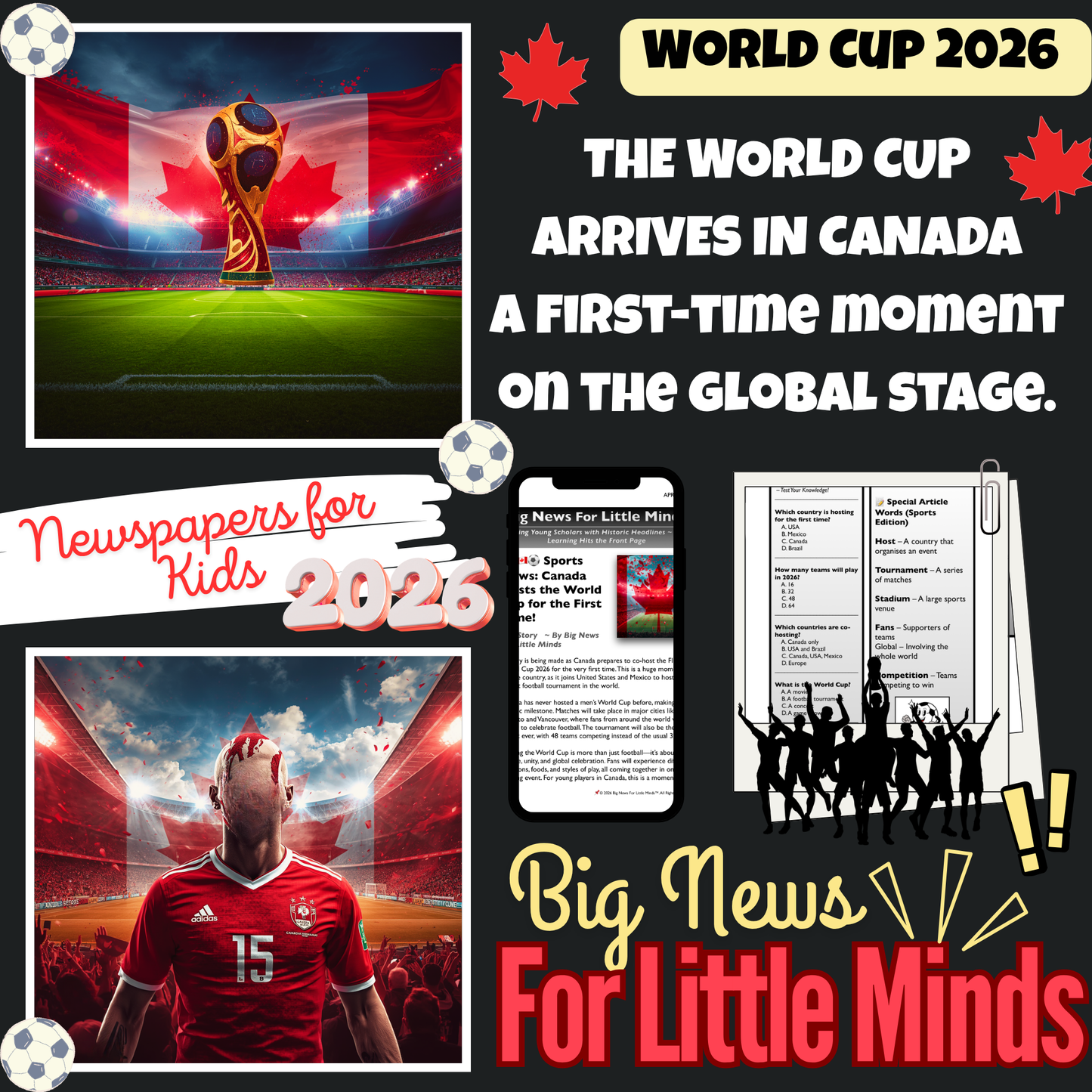 World Cup 2026 Comes to Canada for the First Time (History) - Article & Activity Pack!