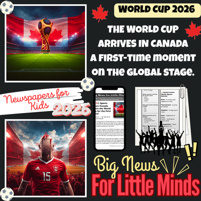 World Cup 2026 Comes to Canada for the First Time (History) - Article & Activity Pack!