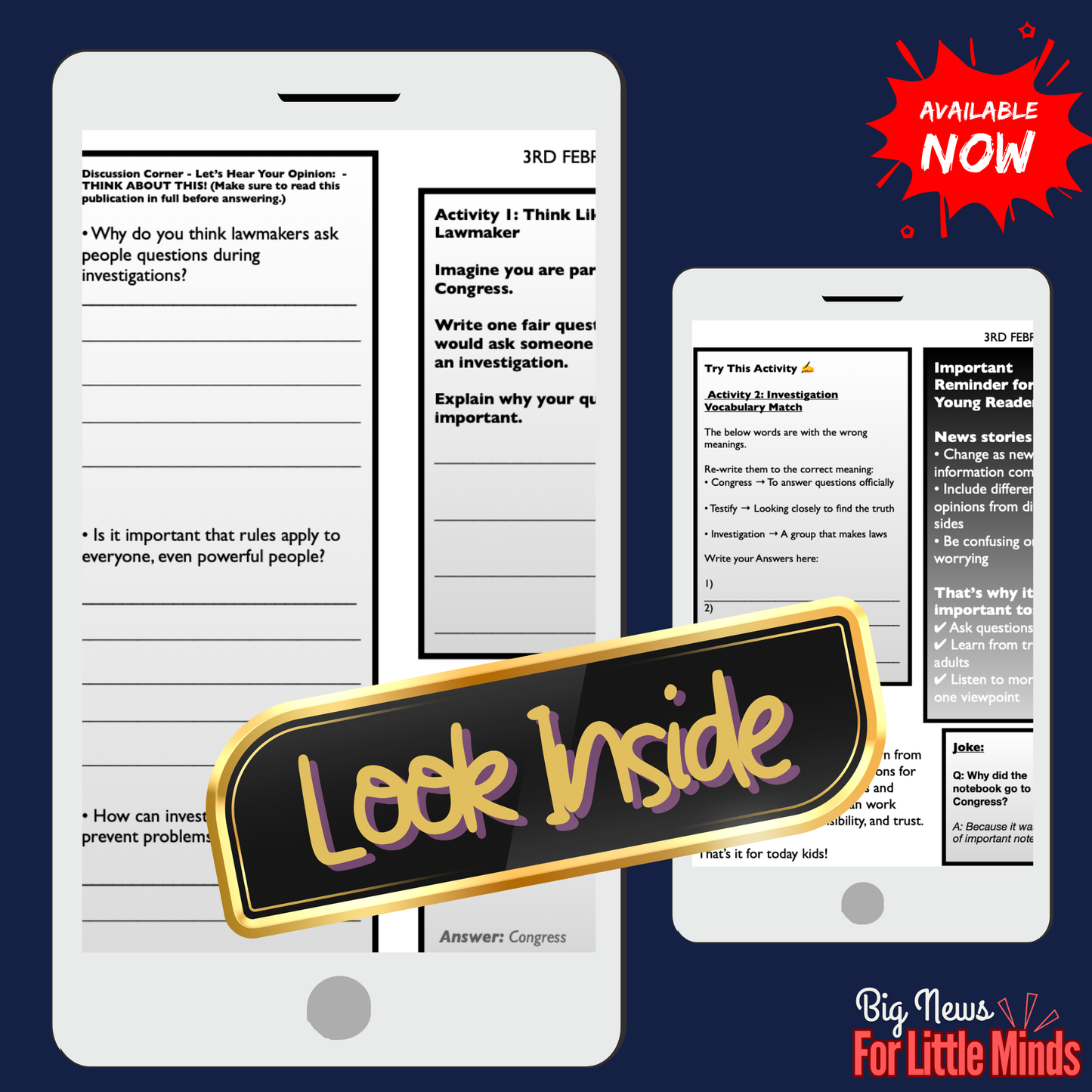 Clintons Agree to Testify in Epstein Investigation: News & Critical Thinking Pack!