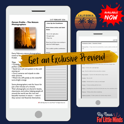 Yosemite’s Amazing Firefall: Sky on Fire in California's National Park! Article Pack