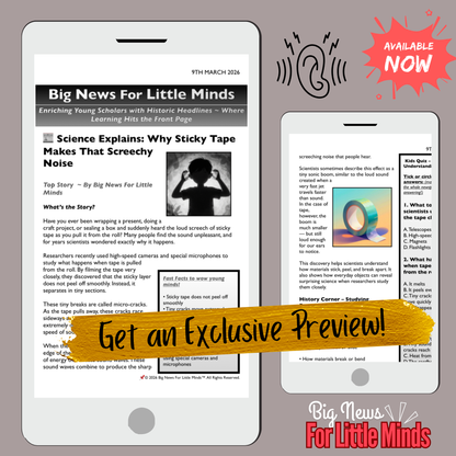 The Surprising Science of Sticky Tape Noise & Sounds: Kids Article Package!