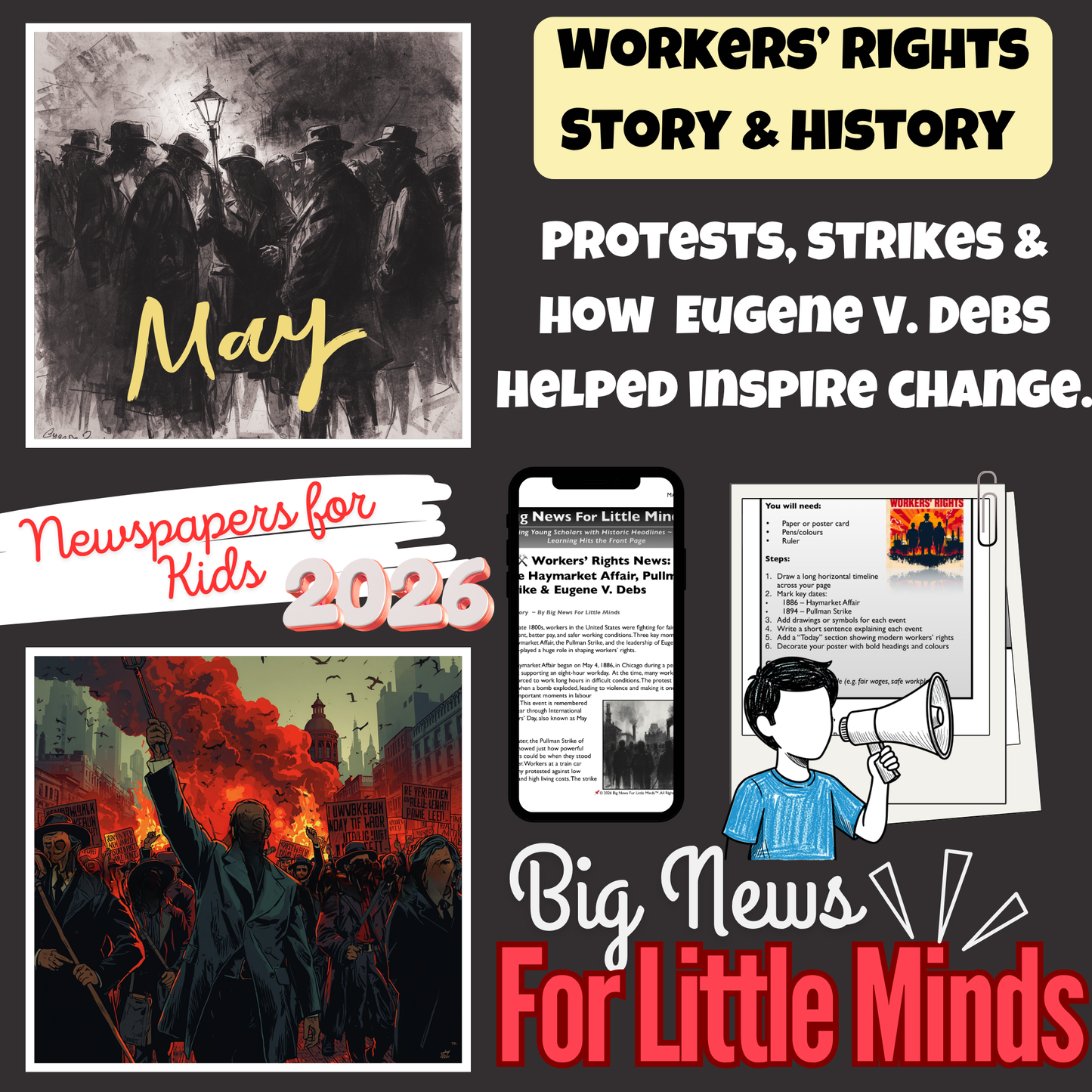 How the Haymarket Affair & Pullman Strike Changed Workers' Rights (May DAY Package)