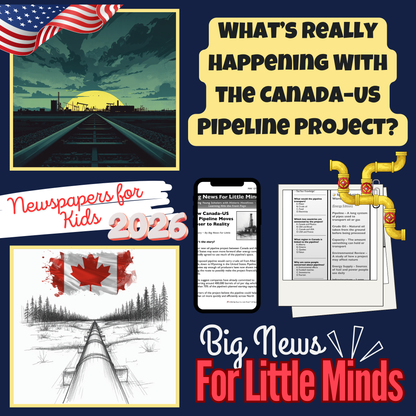 New Canada–US Oil Pipeline Moves Closer to Reality: Reading, DIY & Writing Activities