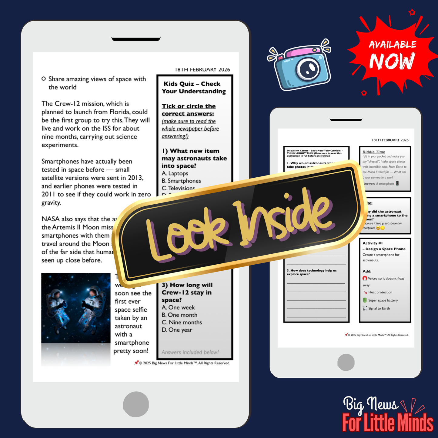 Space Selfies Coming Soon ~ Astronauts May Take Smartphones to Space! Kids News