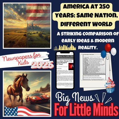 Same Nation, Different World: Would 1776 America recognise today? 4th July Package!