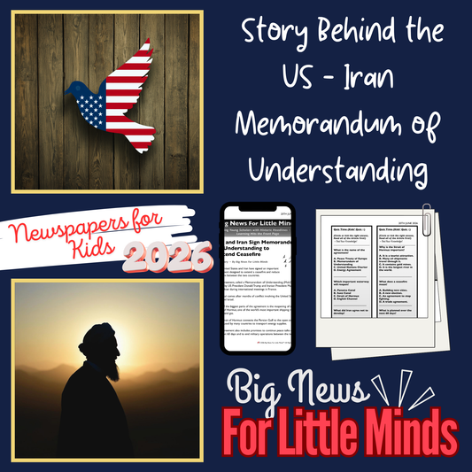 US-Iran Memorandum of Understanding: Kids Article, Activities & Critical Thinking Pack!