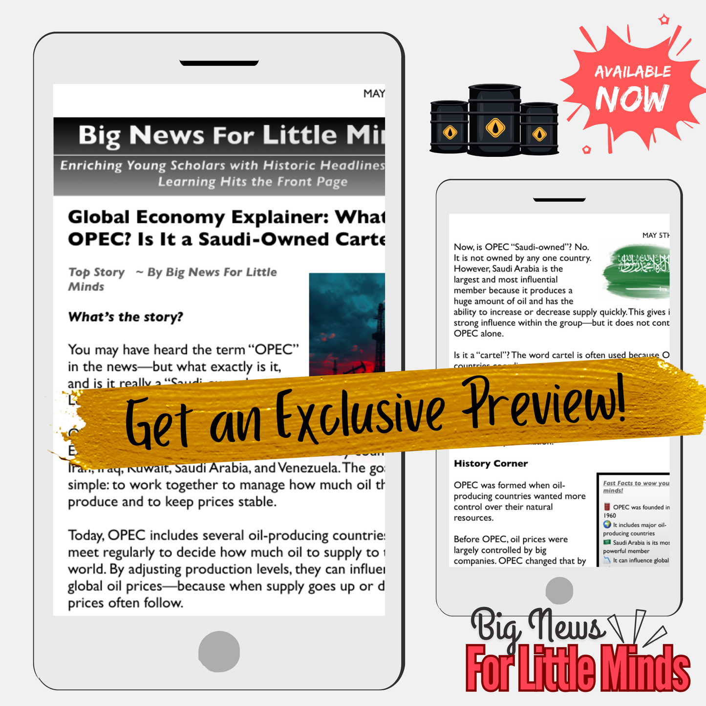 WHAT IS OPEC? Cartel or Cooperation? A Simple Read to Oil & Influence in Article Pack!
