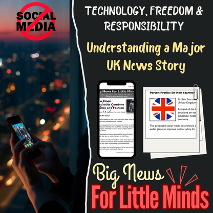 UK Social Media Ban: Under 16s in 2027! Article, Activities, Quiz & Freebie Worksheets