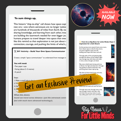 Artemis II Makes History with Space-to-Space Call with ISS! Kids Article Pack 2026