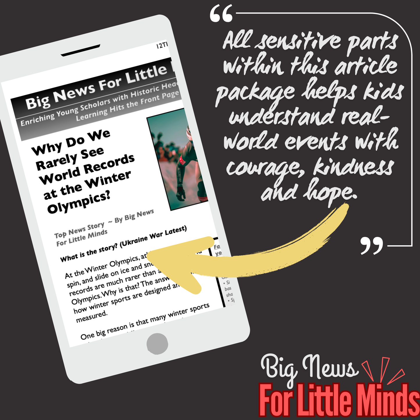 The Challenge of Breaking Winter Records in Winter Olympics: Article Pack for Kids!