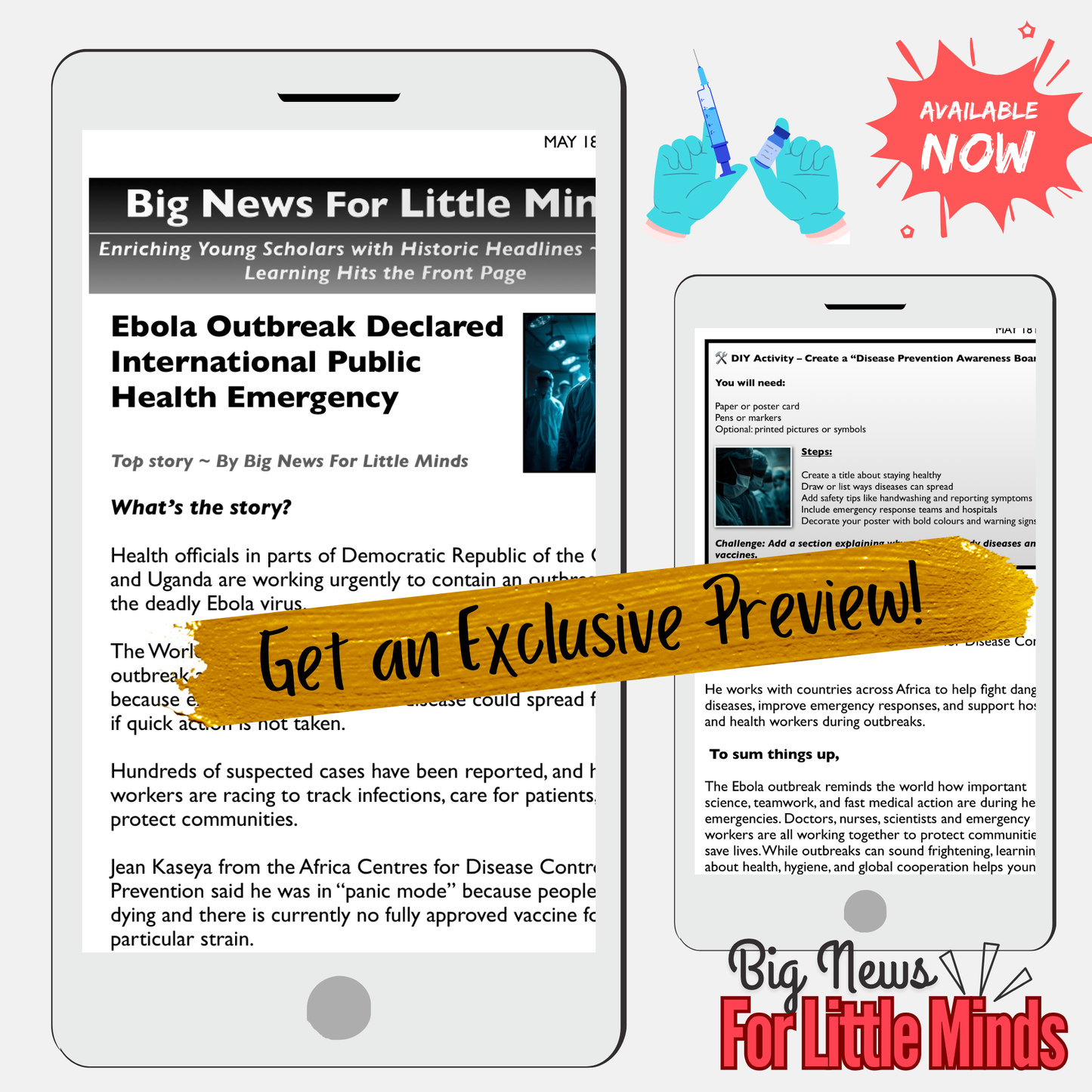 2026: Why Are Health Officials So Concerned About Ebola Outbreak? Newspaper Pack