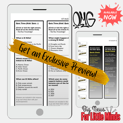 El Niño & Extreme Weather in 2026: Kids News Pack + Critical Thinking & Activities