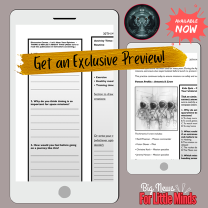 Why Astronauts Quarantine Before Missions Like Artemis II: Kids Article Pack & Freebies!