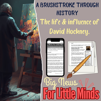Artist David Hockney: From Yorkshire Landscapes to Digital Art: News Pack with Activities!