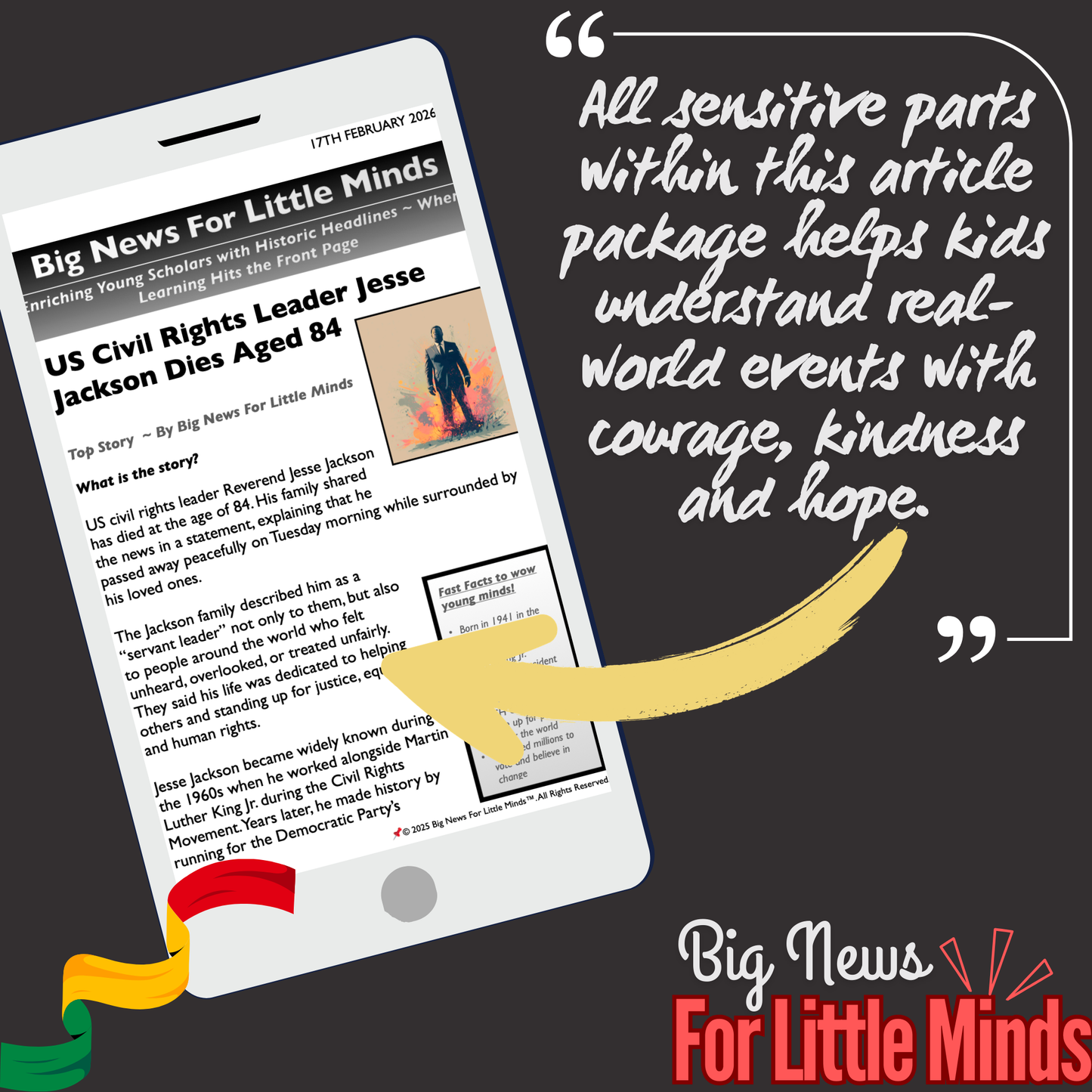 Jesse Jackson, US civil rights leader, Dies aged 84: Kids News Pack & Freebies to Complete!