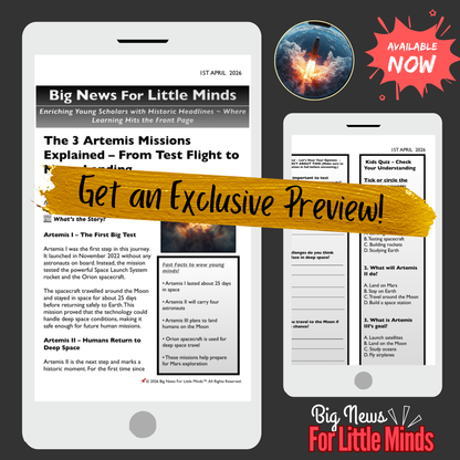 Artemis I, II & III: A New Era of Moon Exploration by Nasa! Kids Article Package & Freebies