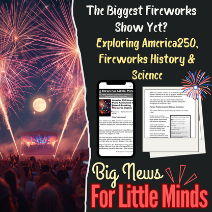 Story Behind America250’s Planned Fireworks Display: Article, Activities & Quiz Time!