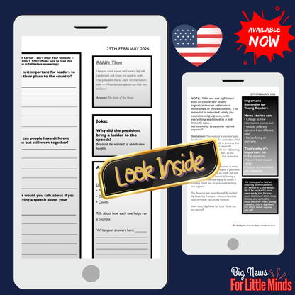 Donald Trump's Longest-Ever State of the Union Speech: Kids News Pack & More 2026