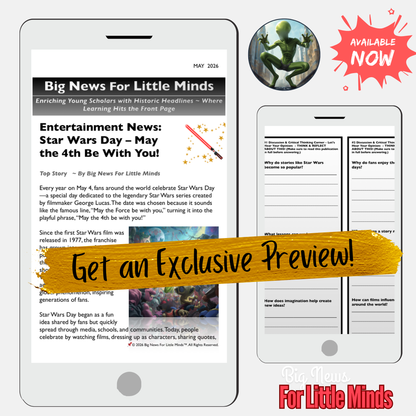From 1977 to now: Star Wars Takes Over World Every May 4th...Why? Kids Article Pack!