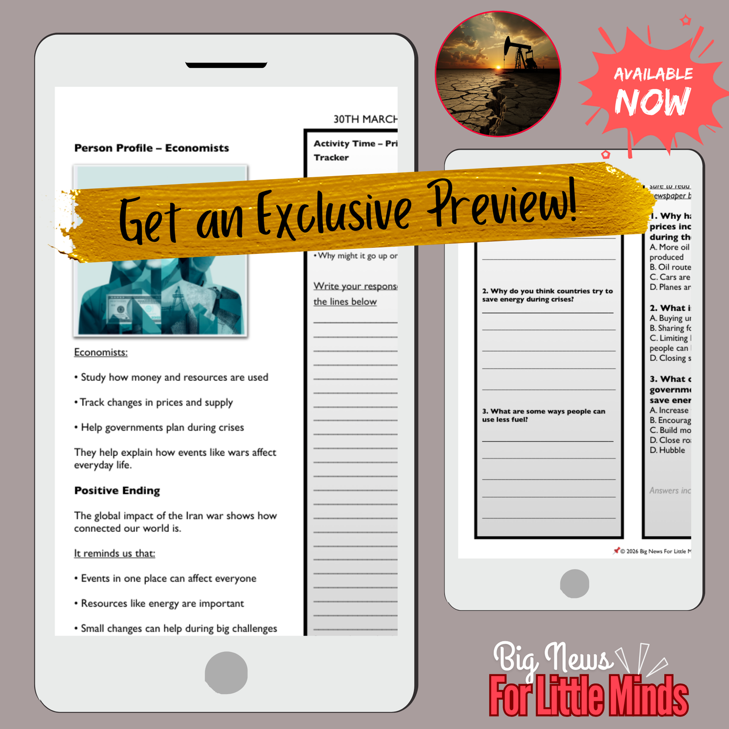 The Ripple Effect: How the Iran War Is Affecting Us All: Article Pack for Kids 2026!