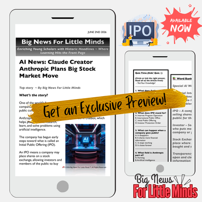 Anthropic Plans Big IPO Move: Kids Article, Activities & Critical Thinking on Ai & Business!
