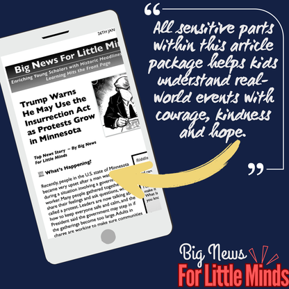 Trump, Protests and the Insurrection Act: Kids News Pack with Activities & Prompts!