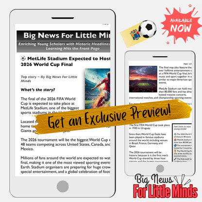 The Biggest World Cup Final Ever? Soccer World Cup 2026 Article, Activities & Quiz