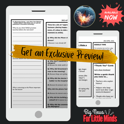 Artemis II Day-by-Day Guide: Timeline, Splashdown, Facts & Activities in Article Pack!